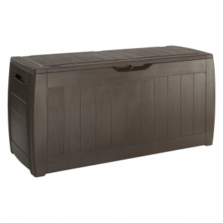 Plastový záhradný box, 270 l, hnedý