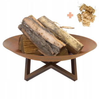 Záhradný krb Corten Frame 80 cm Gril Ohnisko