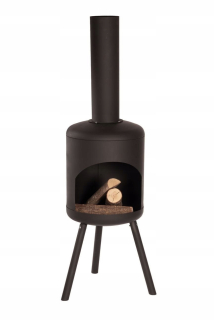 Záhradný krb Modena 30 cm čierny