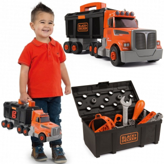 Nákladný automobil s kufríkom plným náradia Black+Decker 2v1