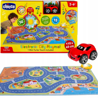 Interaktívna podložka s pôdorysom mesta + auto Mini Turbo Touch