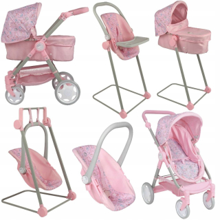 Baby Annabell - detský multifunkčný kočík pre bábiky 6v1 