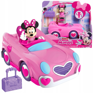 Mickey Mouse - ružové auto s figúrkou Minnie Mouse