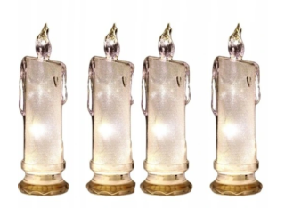 4 ks LED sviečka