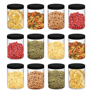 Plastové nádoby na nádoby 1L 1 000 ml x12 cz