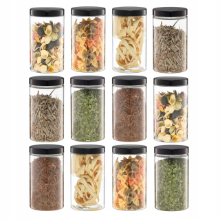 12x plastová nádoba 1250 ml nádoby 1,25 l cestoviny