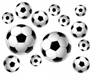 Nástenné nálepky 3D futbal