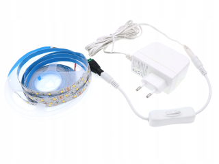 LED pásik 300 bielych studených set 5m + prepínač