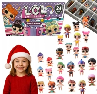 Adventný kalendár - 24 DŇOVÝ ADVENTNÝ KALENDÁR PREKVAPENIE LOL BÁBIKY