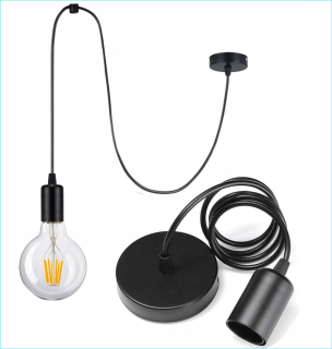 Závesná stropná lampa Edison Loft E27 PAJąK