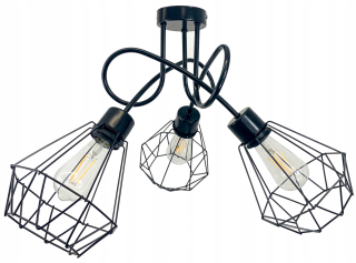 Stropná lampa podkrovie 3 x e27 Diament Veľký