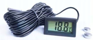 Panelový elektronický teplomer -50+110 sonda 10 m