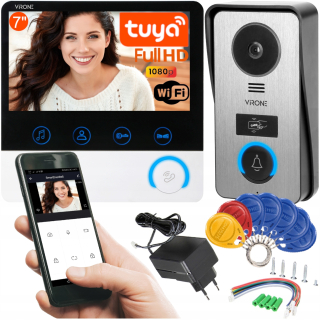 Video -intercom WiFi Full HD RFID Application TUYA 7 '