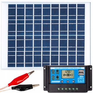Solárny panel Solárny batéria 20W 12V regulátor
