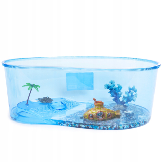 Akvárium Terrárium pre korytnačky s ostrovom 20 cm