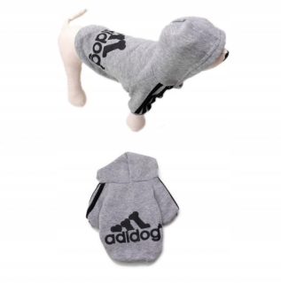 Adidog Dog Mikina oblečenie šedá šedá xl