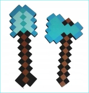 Figúrka z hry Minecraft klobúk + lopatka