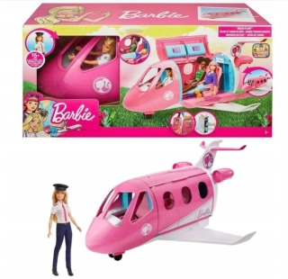 Barbie Dreamhouse Pink Puppet Aircraft + Doll