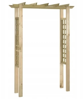 Drevený oblúk v tvare ruže 150x60x204 cm