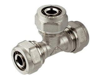 Šróbovací T kus PEX 20 x 20 x 20 mm