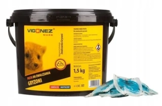 VIGONEZ Silný jed na kuny a hlodavce - 1,5 kg pasta s difenakumom