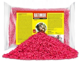 Granulát na myši a potkany – 1 kg RATIMOR (Bromadiolone)