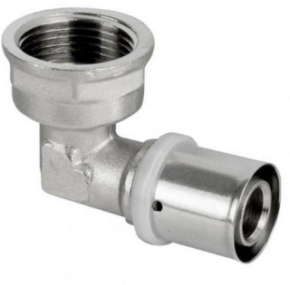 Lisovacie koleno PEX 90° 20 x 3/4" - vnútorný závit