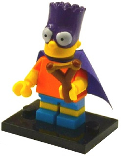 figúrka lego simpsons - colsim2-5 bart simpson bartman