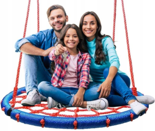 HOJDAČKA BOCIAJIE HNIEZDO 120cm do 150kg SILNÁ Z hrubých lán ODOLNÉ XL