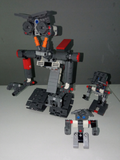 lego technic - 3 rôzne modely robota JOHNNY 5 popis!!!