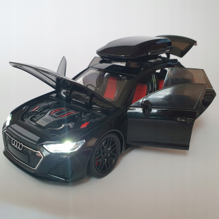 Audi RS6 C8 model 1:24 otváranie dverí LED zvuk