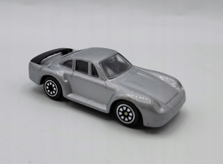 model, strieborné Porsche 959, dĺžka 6,6 cm