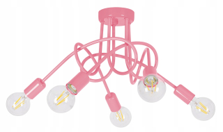 Stropné svietidlo LED-ONE E27 ružová a fialová