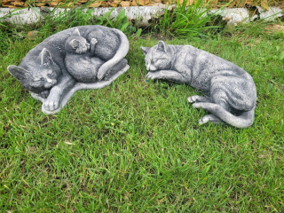 sadrové figúrky mačky mačky vyrobené zo sadry 3D sadrový odliatok