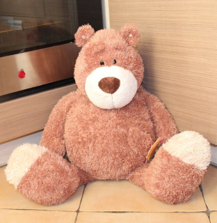 veľký NICI medvedík maskot medvedík kvet 80cm