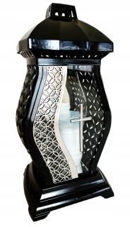sviečka, glamour lampáš, váza, ratanový kríž