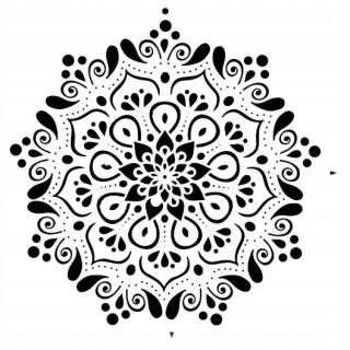 Šablóna maľovanie stenu - Mandala šablóna pre stenu Rôzne vzory 42 62 92 cm