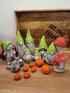 tekvice škriatok, trpaslíkov, 3D sadrové tekvice