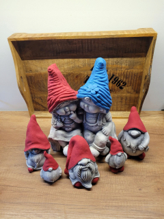 Sadrové záhradné figúrky Gnome, trpaslík Gnome