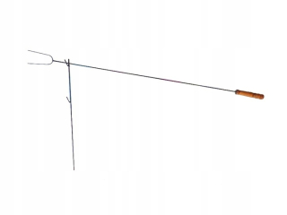 Vidlicové palice 100cm na táborák + podpery 10ks
