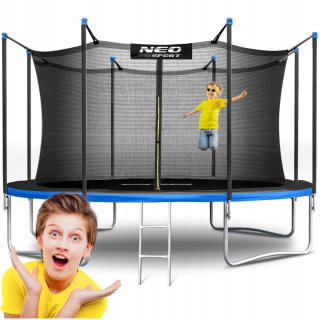 Záhradná trampolína 13ft/404cm s vnútornou sieťkou a rebríkom Neo-Sport