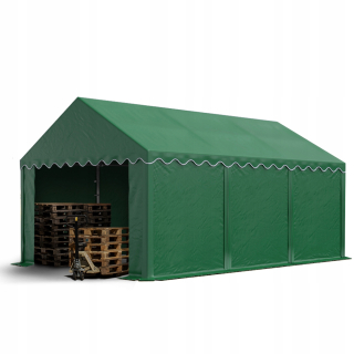Úložný stan 4x6 m PVC 750 N zelený