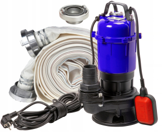 Einbach ponorné čerpadlo 550 W 18000 l/h + požiarna hadica Geko G70003 2" 20m