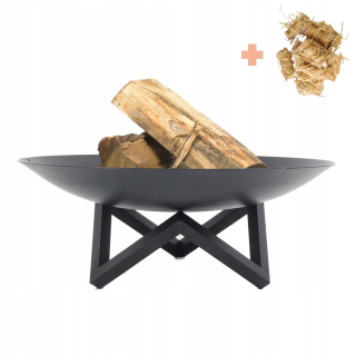 Ohnisko 70 cm 3 mm čierny rámový gril Ohnisko