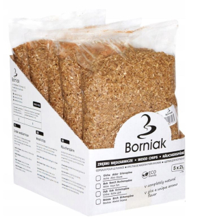 Drevná štiepka na údenie a grilovanie Borniak Alder 50 litrov cca 12,5 kg, jemná