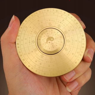 Čínske Tai Chi Fidget Spinner Kovové antistresové hračky proti úzkosti dospelí deti C
