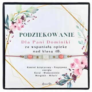 Elegantný Dámsky Náramok s Prírodnými Kameňmi - Ideálny Darček pre Učiteľku