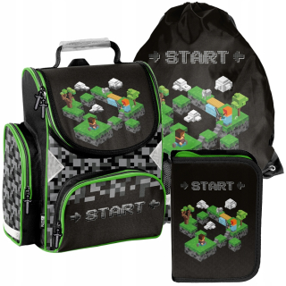 ŠKOLNÁ TAŠKA PASO batoh MINECRAFT trieda 1-3 ŠTART