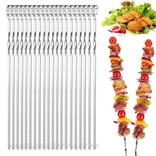 ŠPILE ŠPILE NA MÄSOVÉ ŠPILE 32CM NEREZOVÝ GRIL 20KS