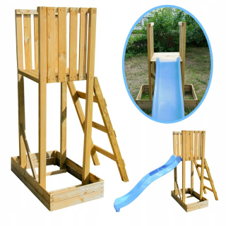 Šmykľavka, výška 150 cm, impregnovaná platforma